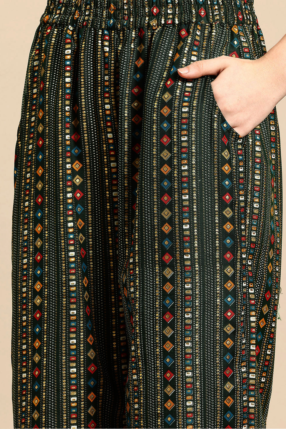 Deep Jungle Geo Print Co-Ord Set