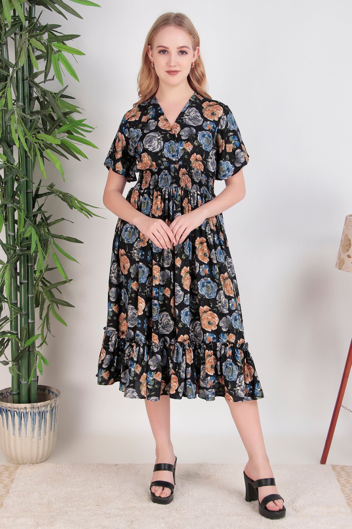 Navy Dream Midi Dress