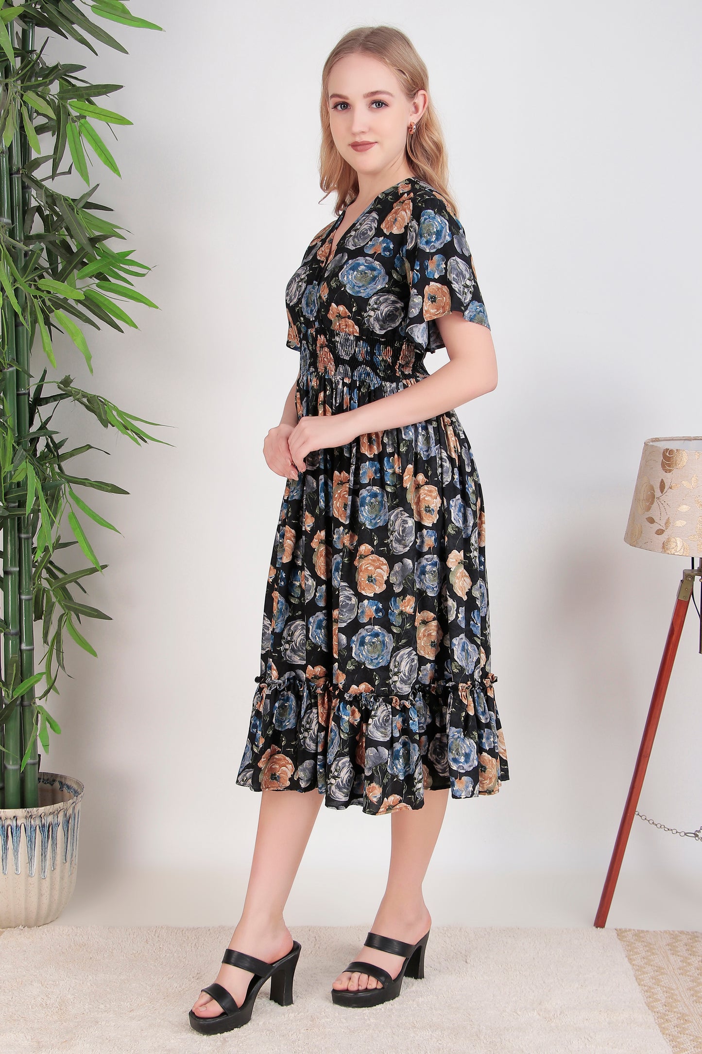 Navy Dream Midi Dress