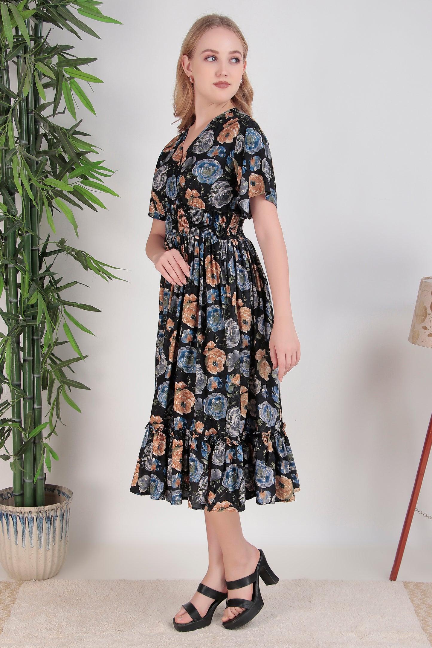 Navy Dream Midi Dress