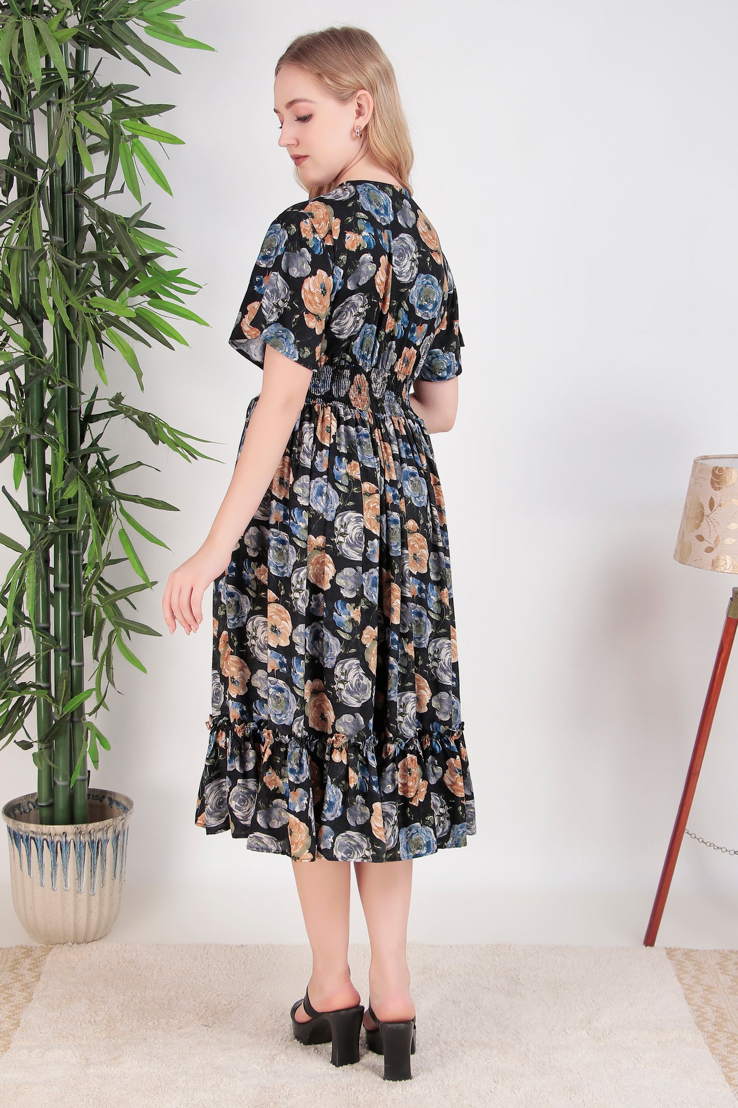 Navy Dream Midi Dress