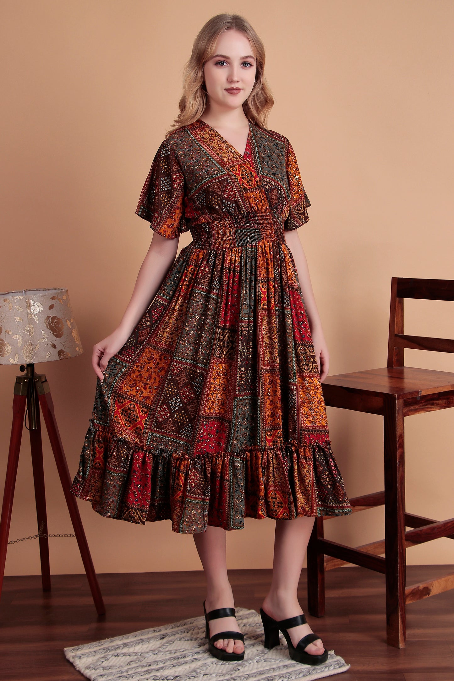 Forest Mantra Midi Dress