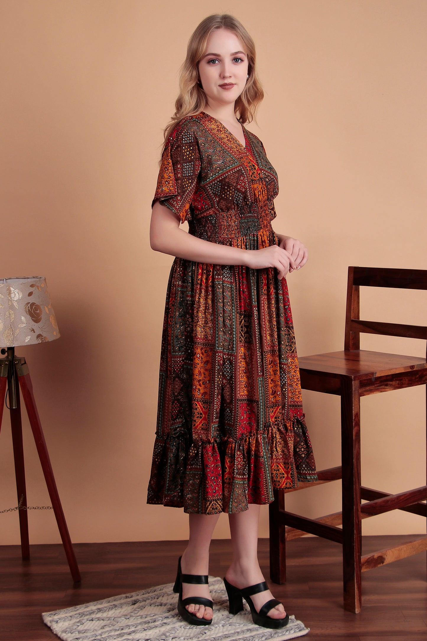 Forest Mantra Midi Dress