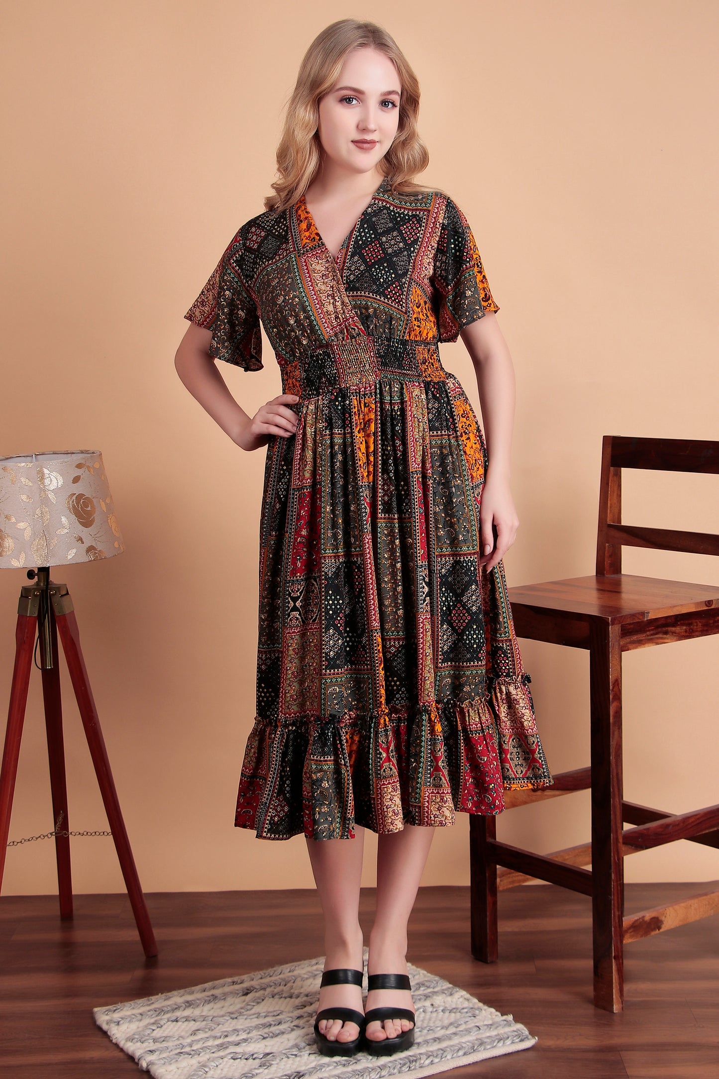 Sunset Glow Midi Dress