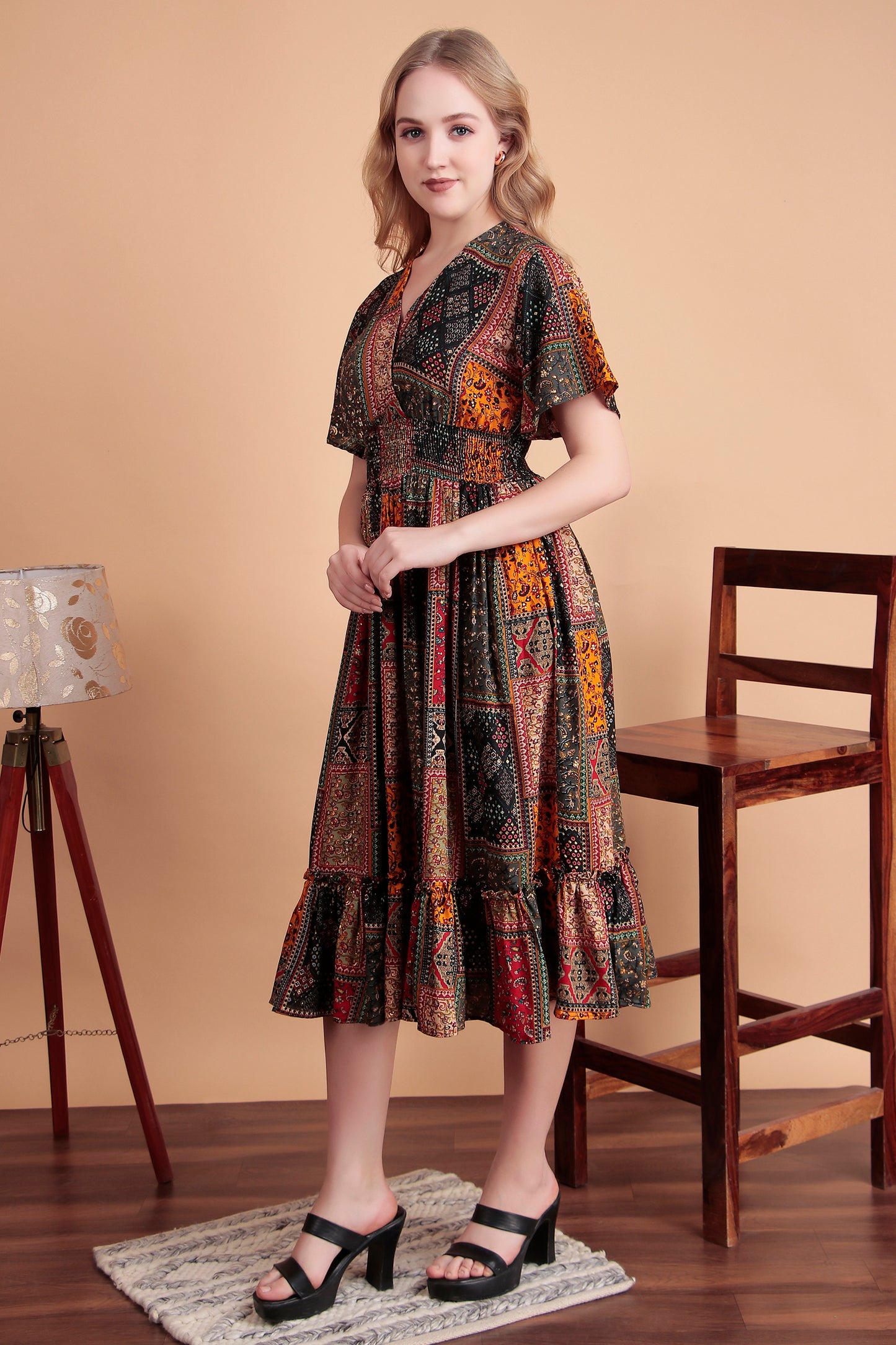 Sunset Glow Midi Dress