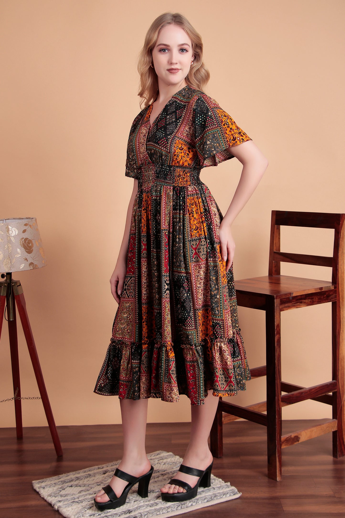 Sunset Glow Midi Dress