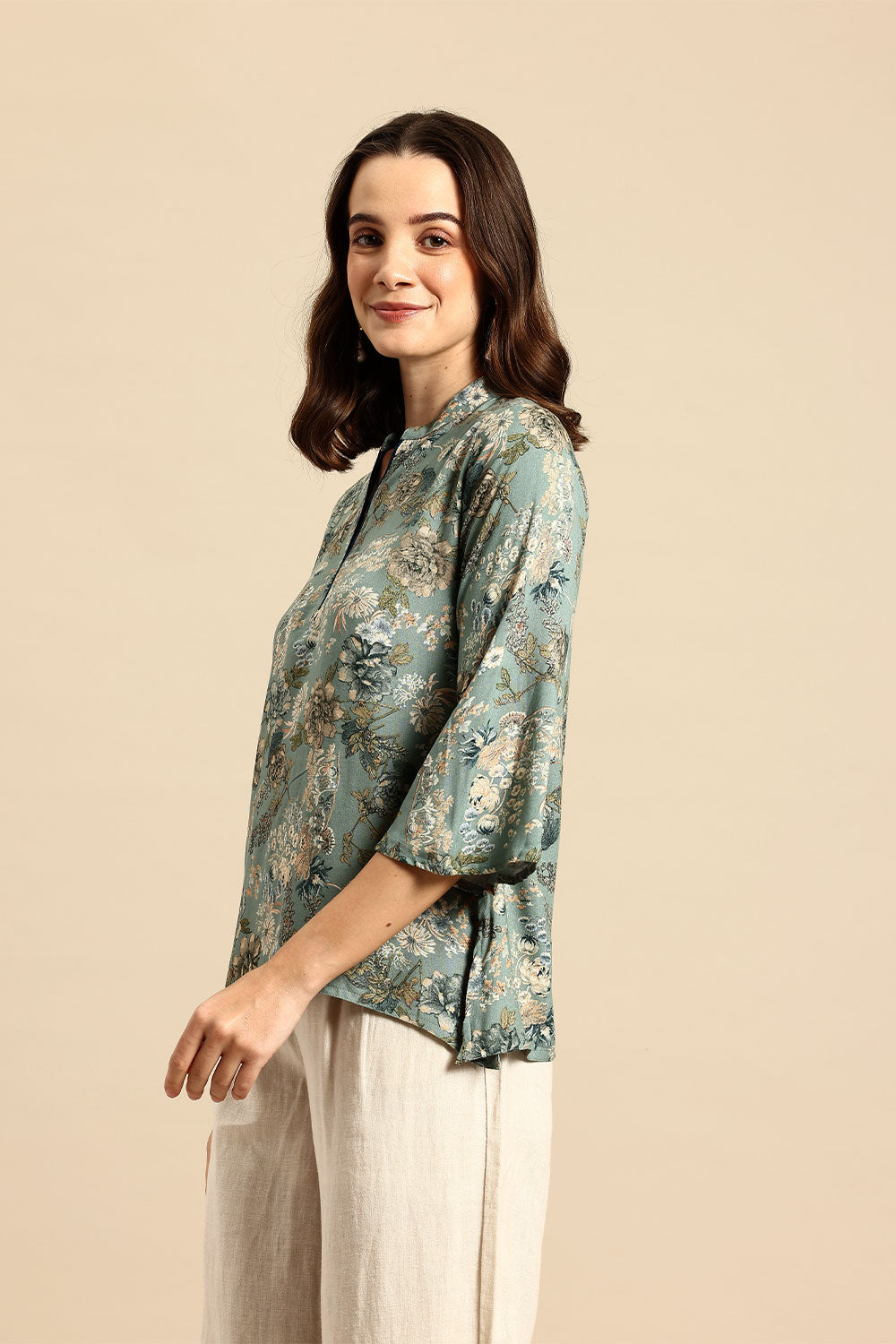 Mint Mogra kurti