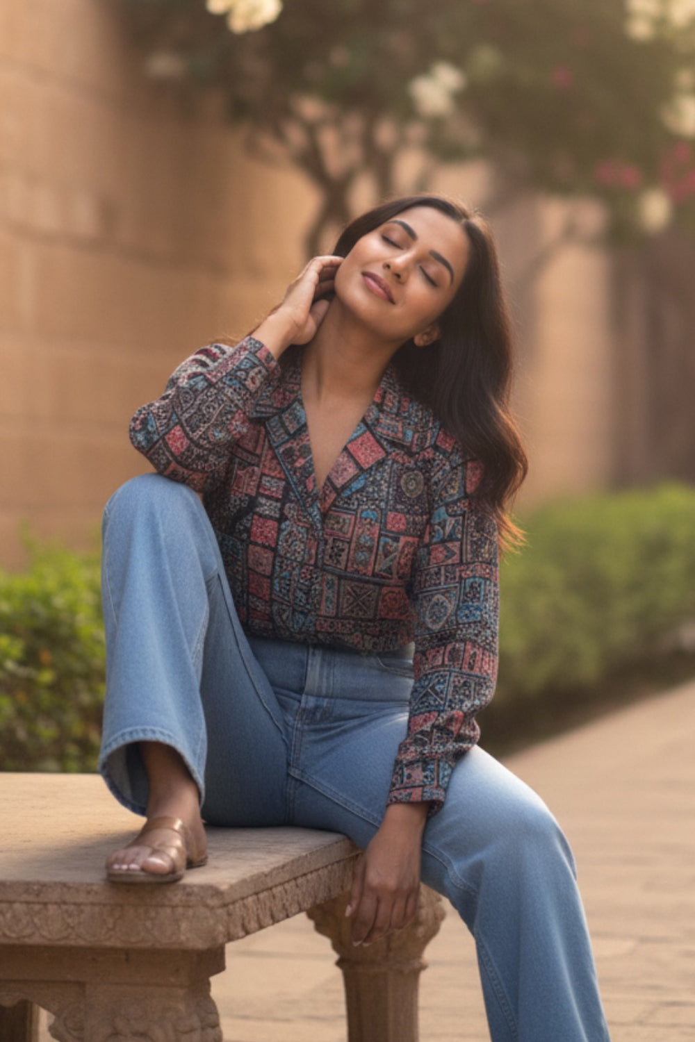 Black Heritage Coat Collar Shirt