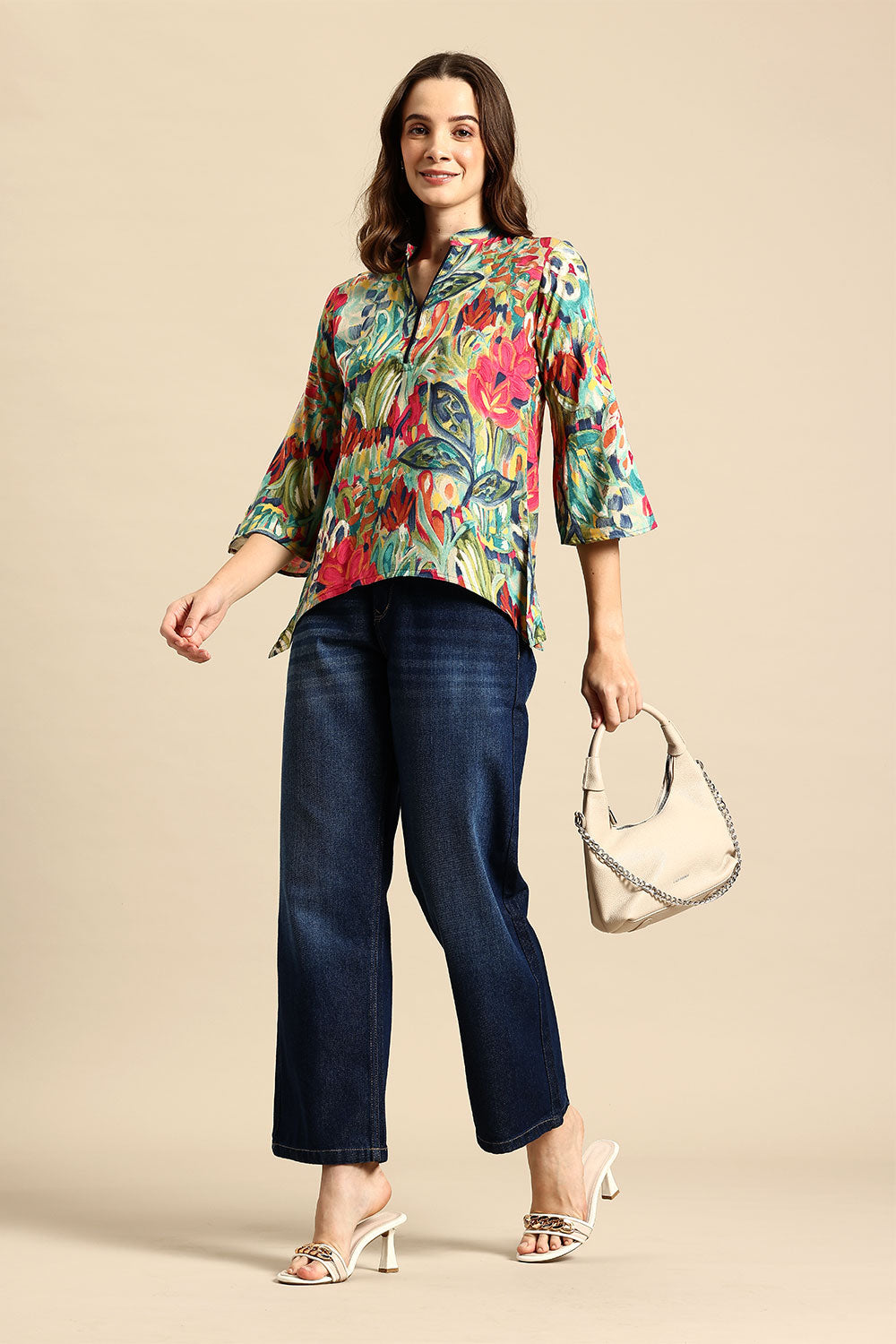 Brush Bloom Kurti