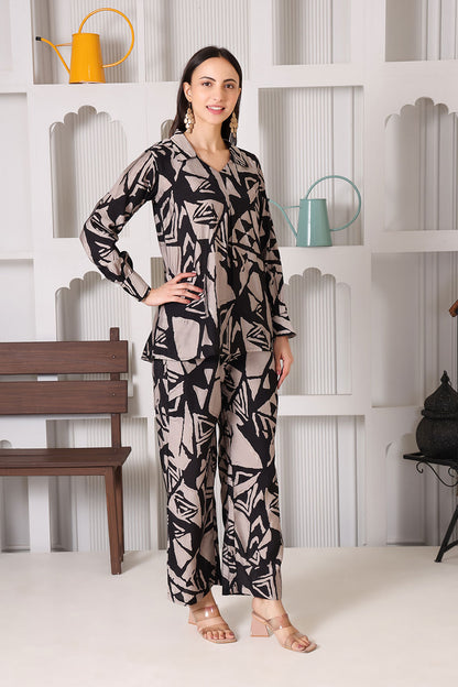 Charcoal Edge Co-Ord Set