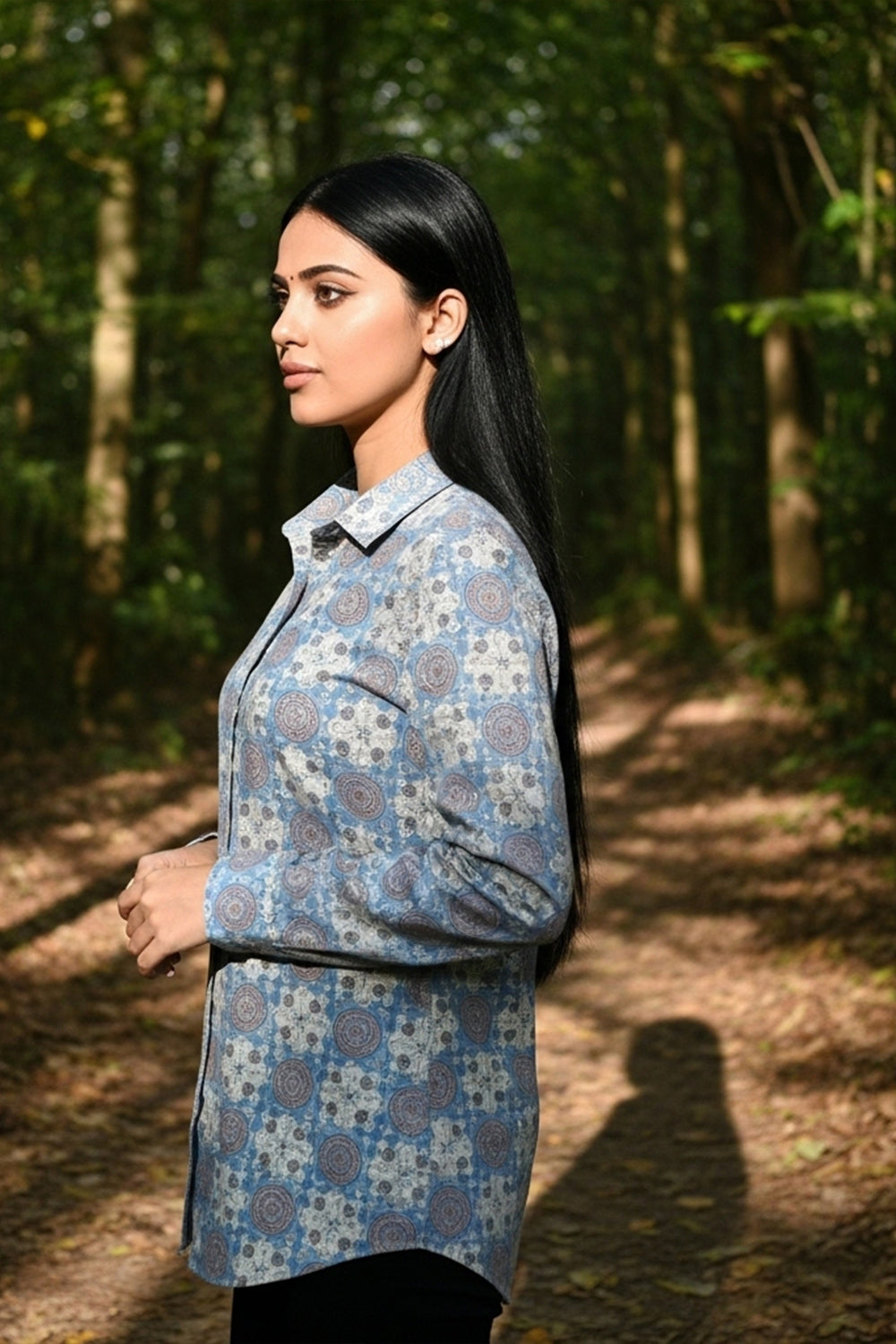 Ferozi Aura Ethnic Shirt