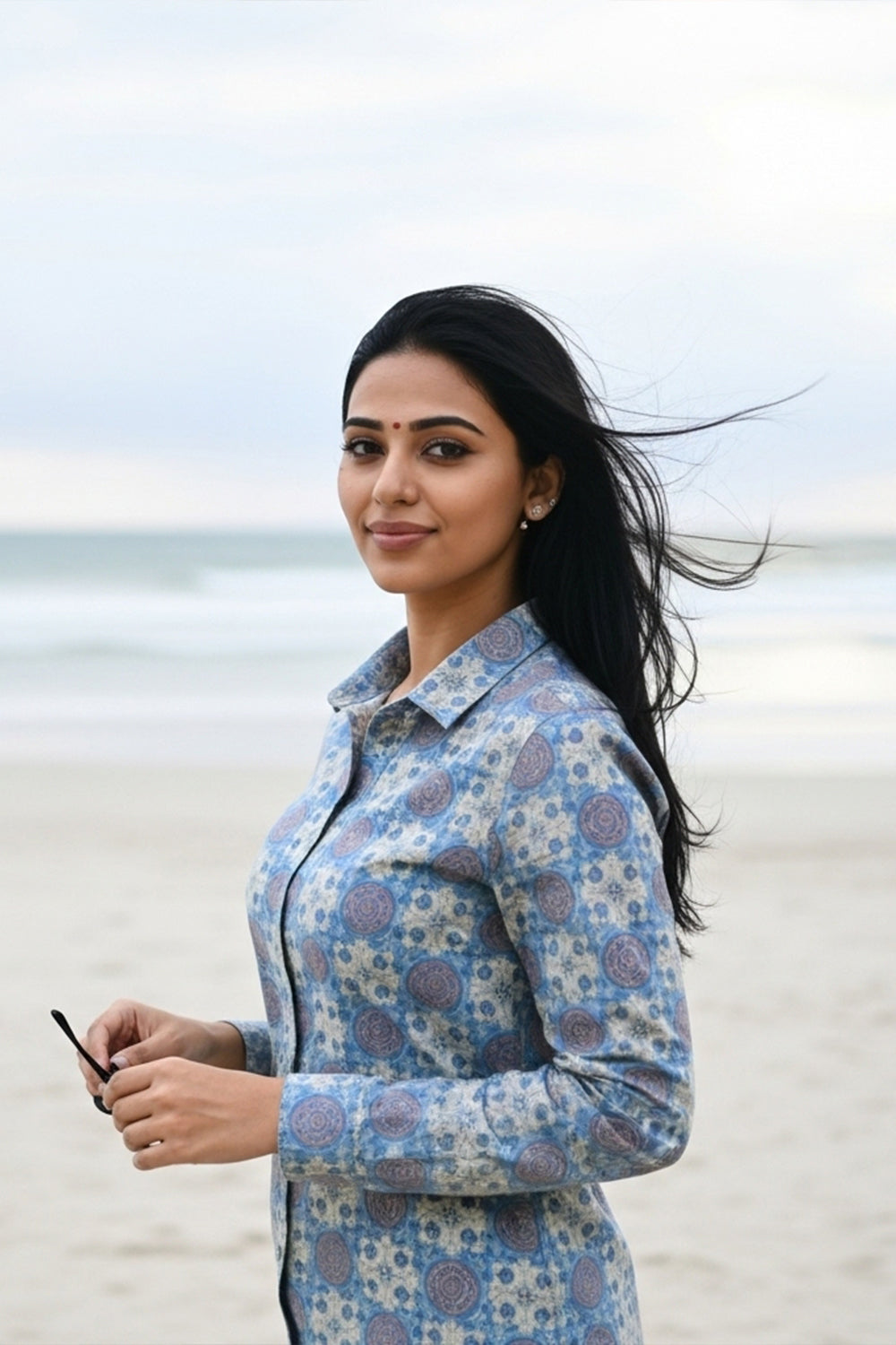 Ferozi Aura Ethnic Shirt