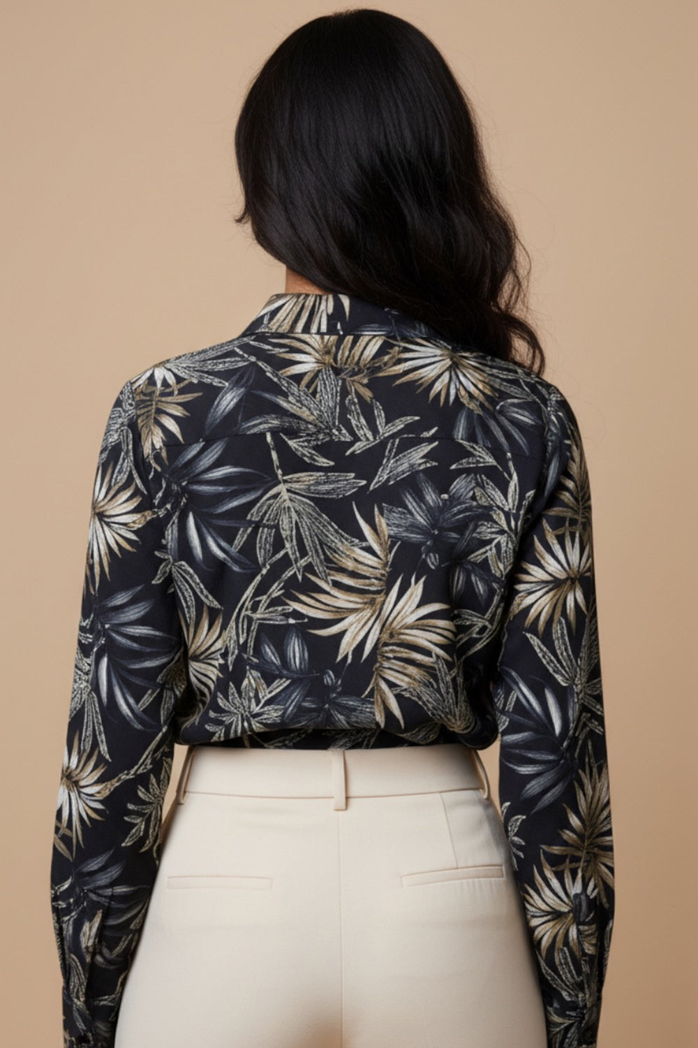 Leaf Aura Regular Shirt (Black)