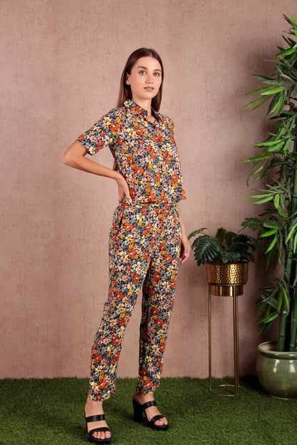 Floral Printed Premium Rayon Ethinic Co-Ord Set (CLS2SD1MULTI)